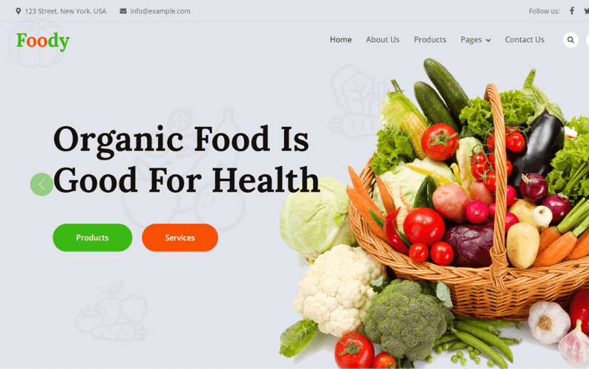 Thiết kế website bán hàng thực phẩm uy tín, chất lượng